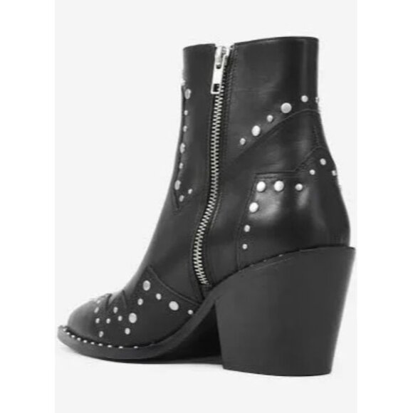 The Kooples Santiago Studded Black Boots Size 41 US Size 10 - Picture 12 of 16